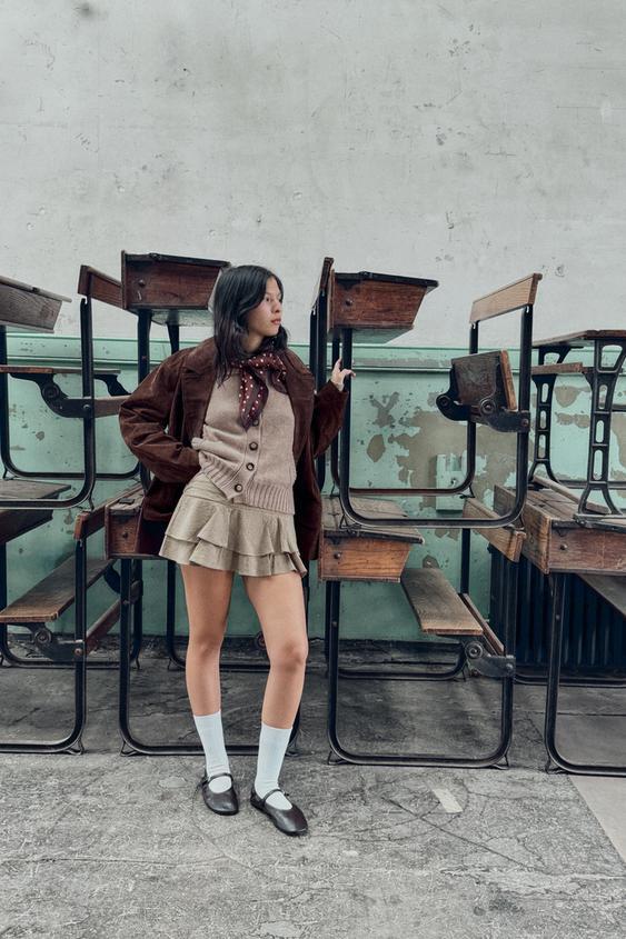 러플 스커트 팬츠