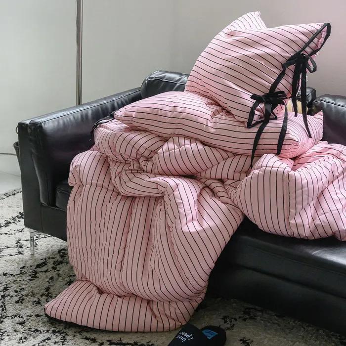 에센셜 스트라이프 포인트 사계절 차렵이불/세트 SS/Q 12컬러