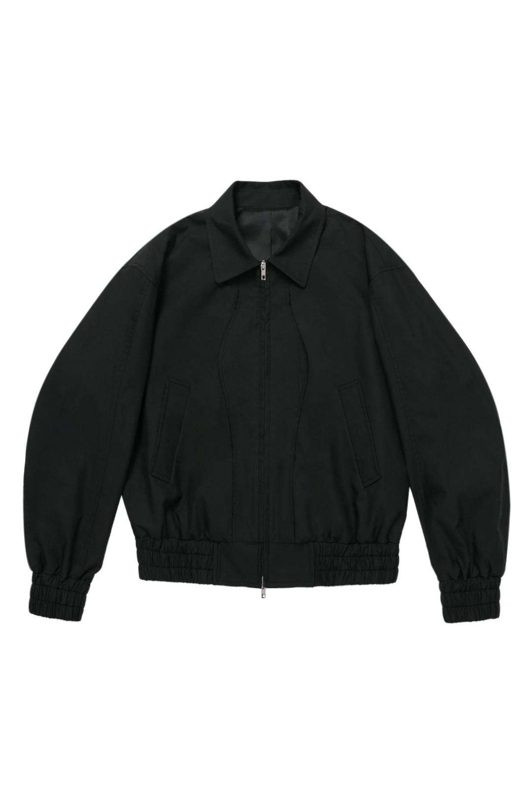 Cut Off Patch Jacket Black