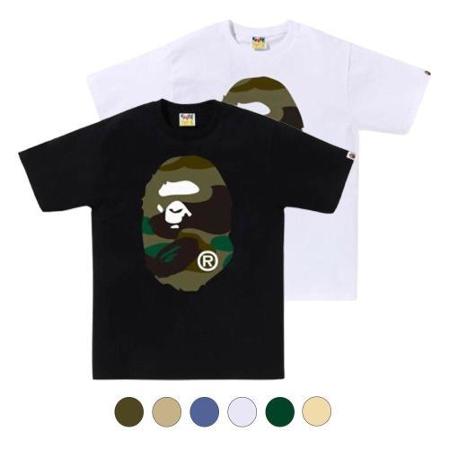 베이프 자이언트 1ST 카모 빅에이프 헤드 반팔티 6컬러 1L30110015 | 머스트잇