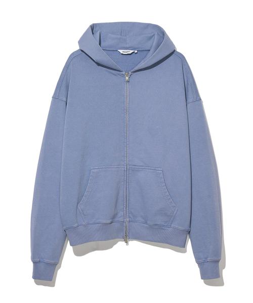 VTG 페이디드 후드 집업 스카이