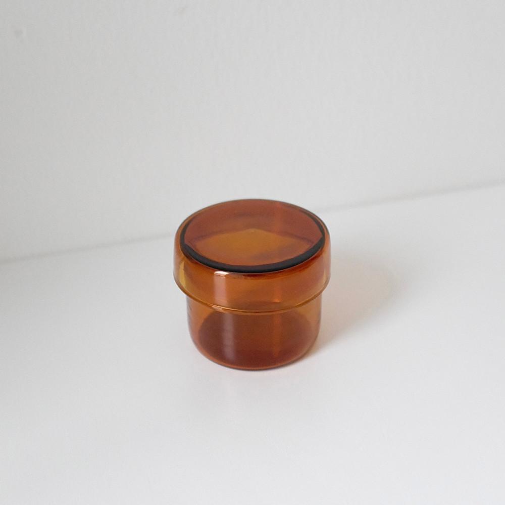 Glass amber container 투명 유리 앰버 컨테이너