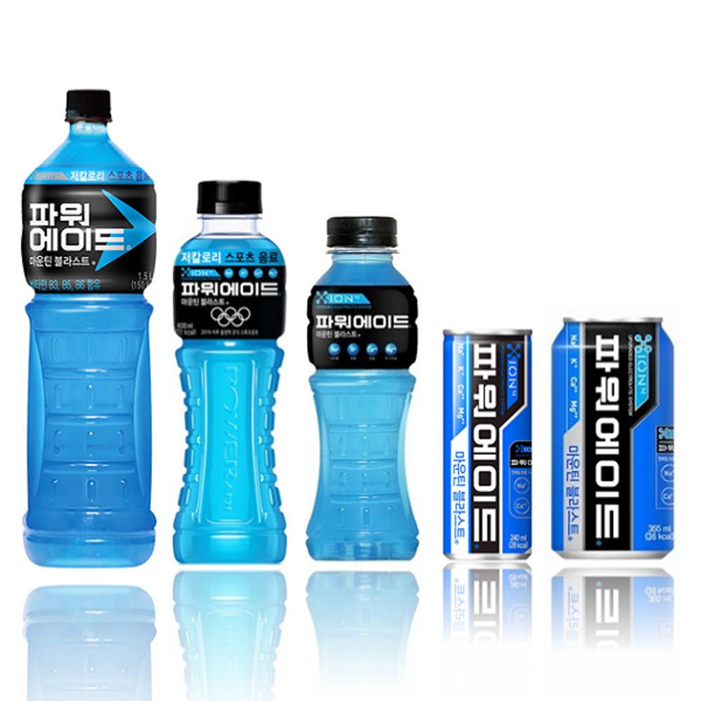 파워에이드 240ml 340ml 355ml 600ml 1.5L can/pet