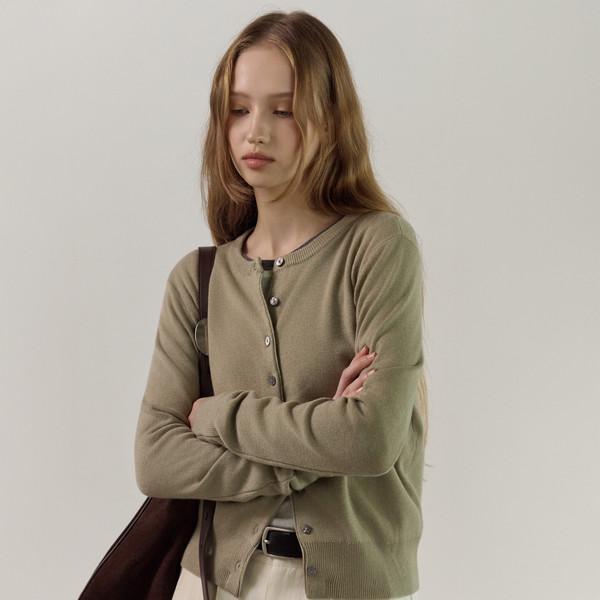 [10월 10일 순차 출고 예정] Round Neck Button Cardigan_5Color