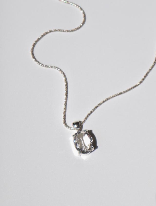 White crystal necklace