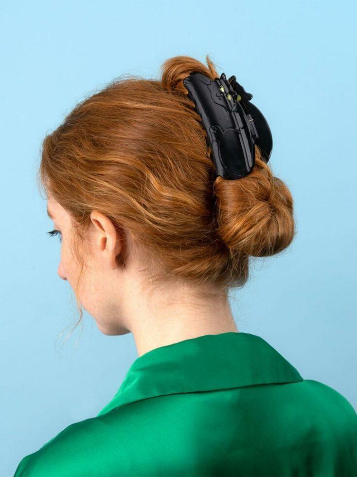 [COUCOU SUZETTE] 쿠쿠수제뜨_Black Cat Hair Claw 검은고양이 헤어 집게핀