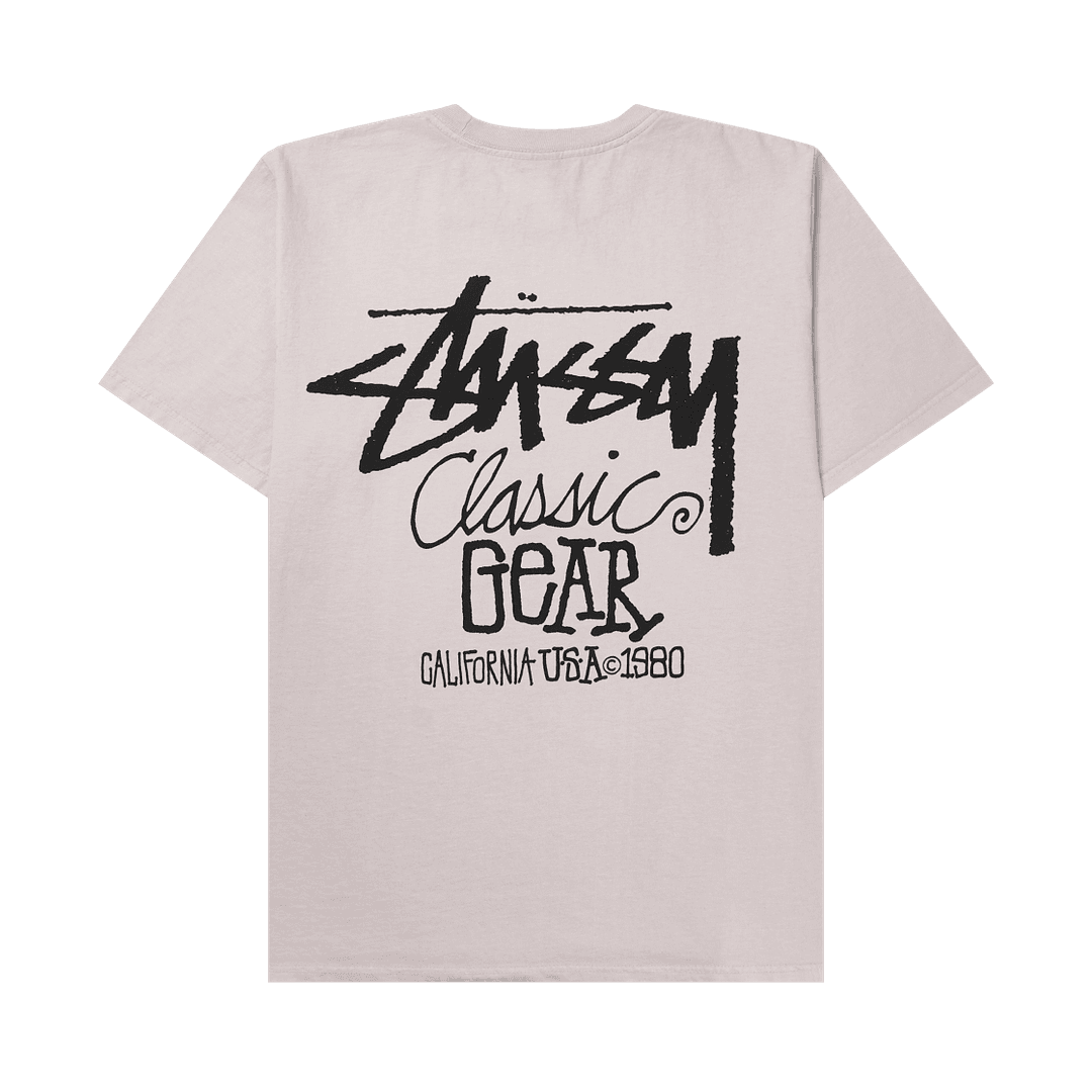 Stussy Pigment Dyed Classic Gear T-Shirt Blush