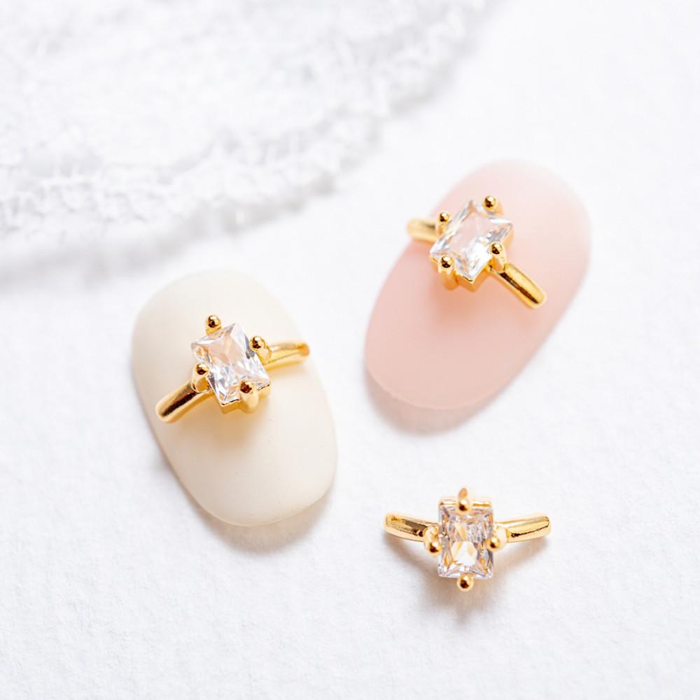 지르콘 덩어리 반지 뉘앙스 파츠큐빅 네일아트재료 옵션01(1개입)