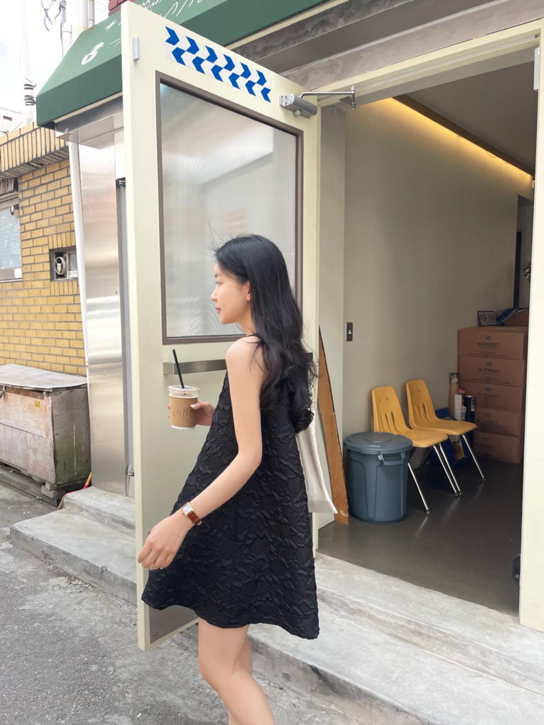 인더바즈제작 마론 에어 미니 원피스 [2컬러]