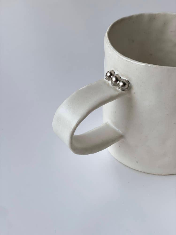 Beads mug cup | 머그컵 컵 잔 핸드메이드컵 커피잔