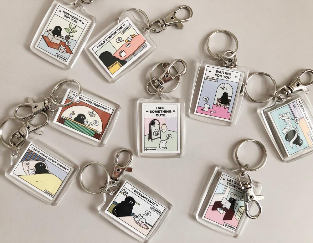 나만고양이없어-키링(16종)