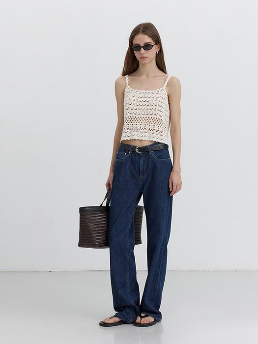 RELAXED SUMMER DENIM PANTS INDIGO BLUE_UDPA5B223N3
