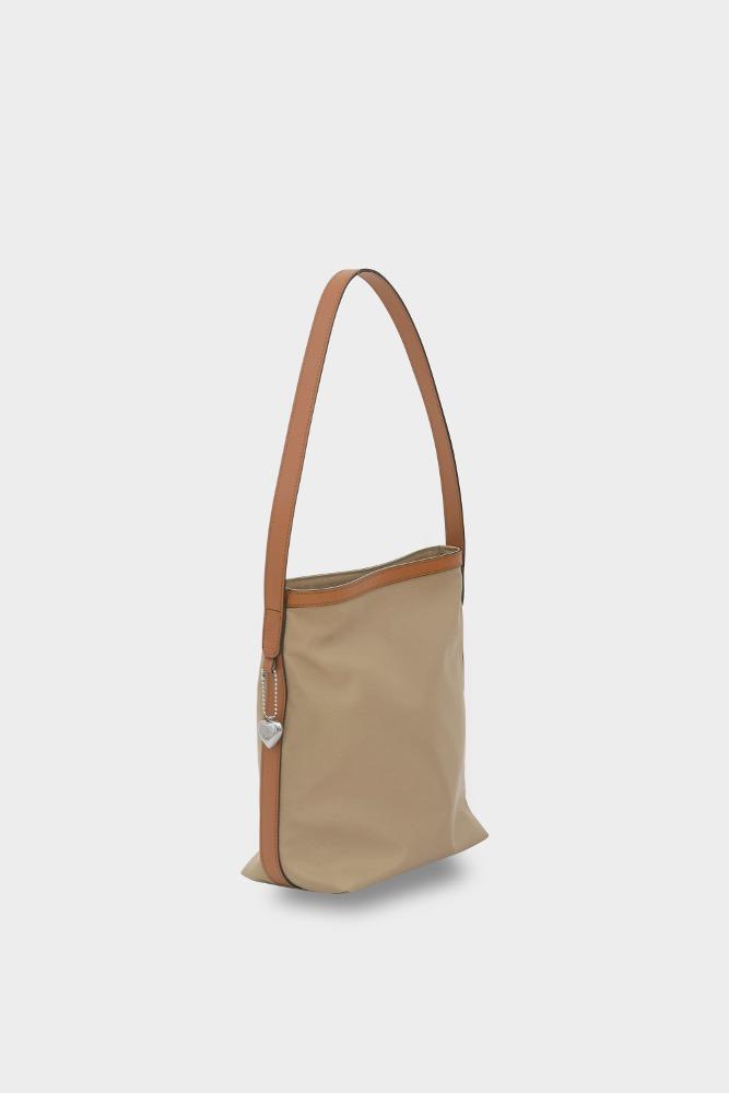 2nd)  Bulky shoulder bag_Beige Small