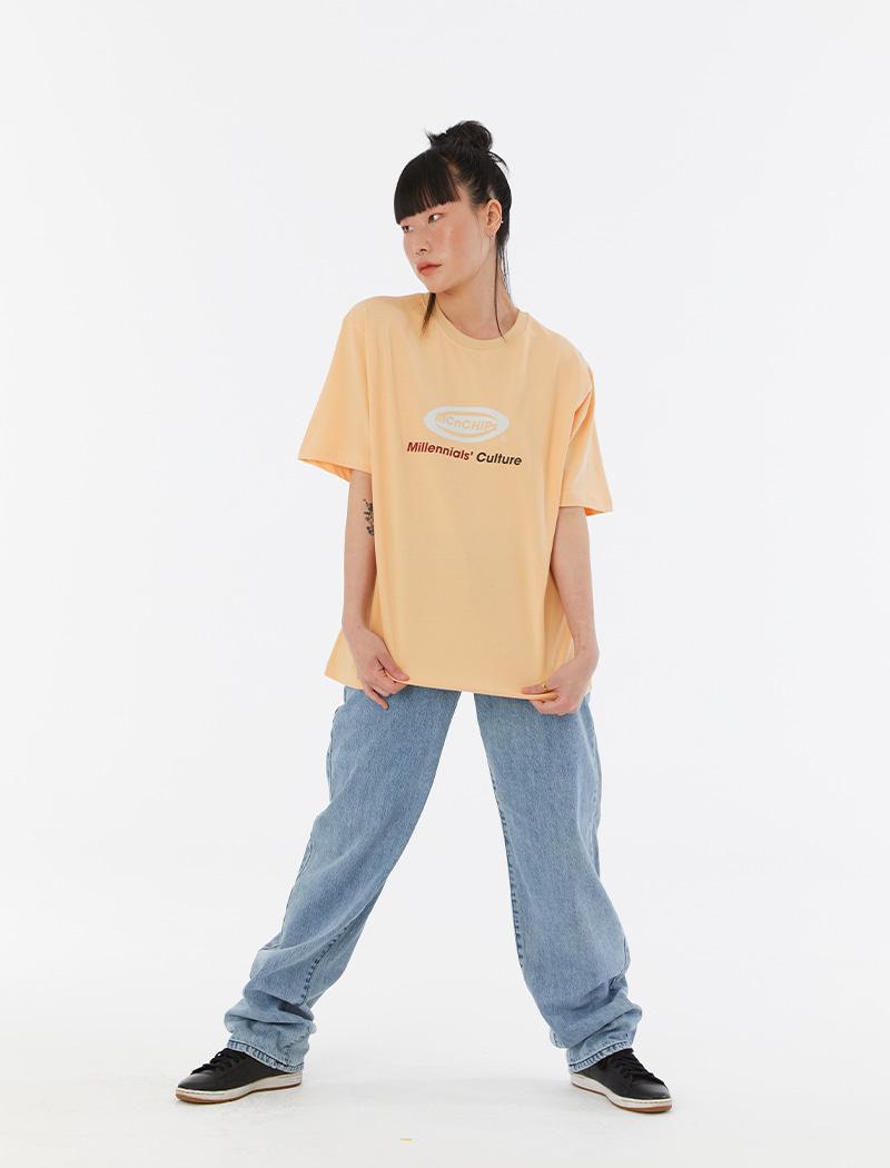 Oval logo Tee (vintage orange)