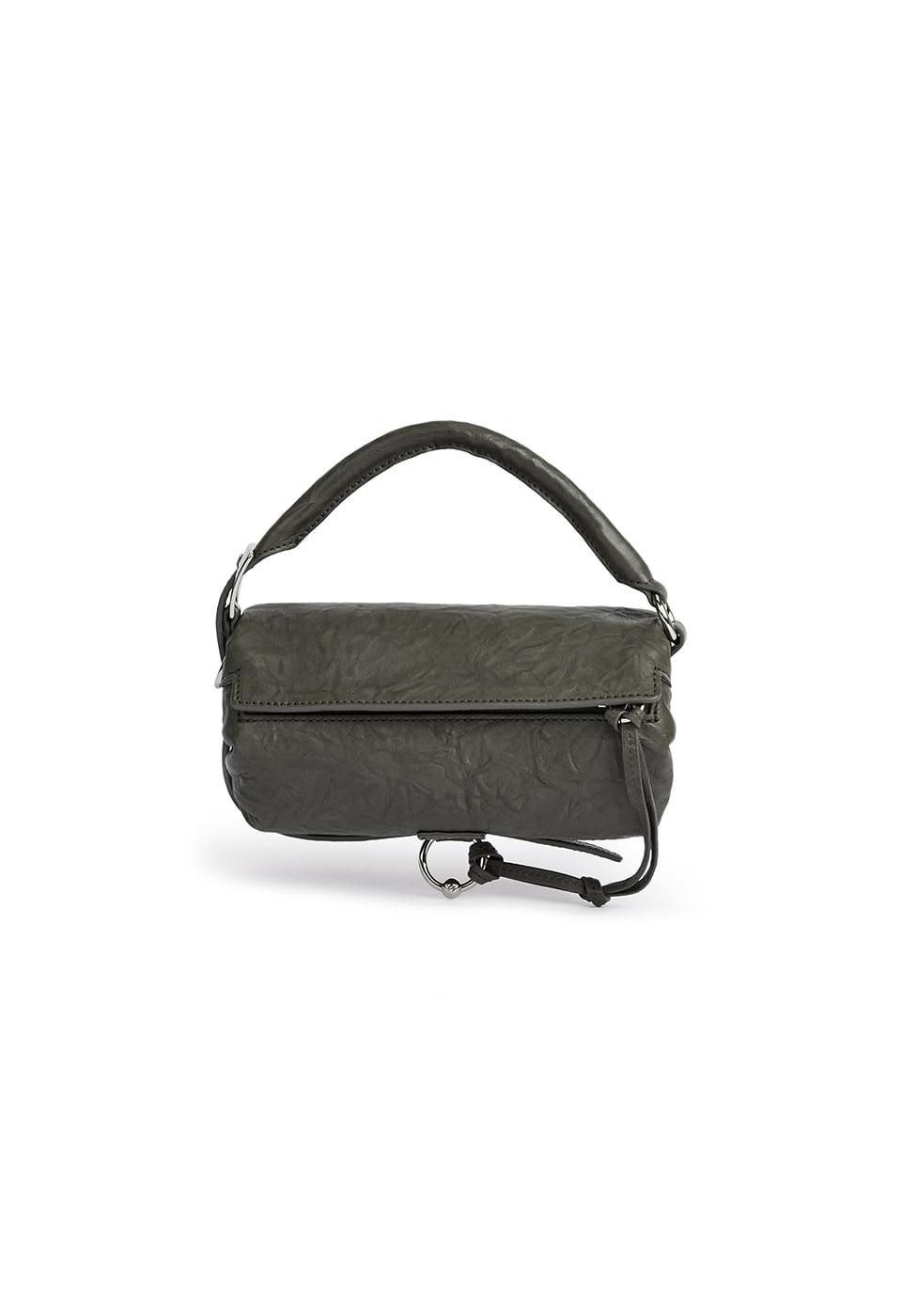 YY CRINKLE PILLOW HANDLE MINI, CHARCOAL
