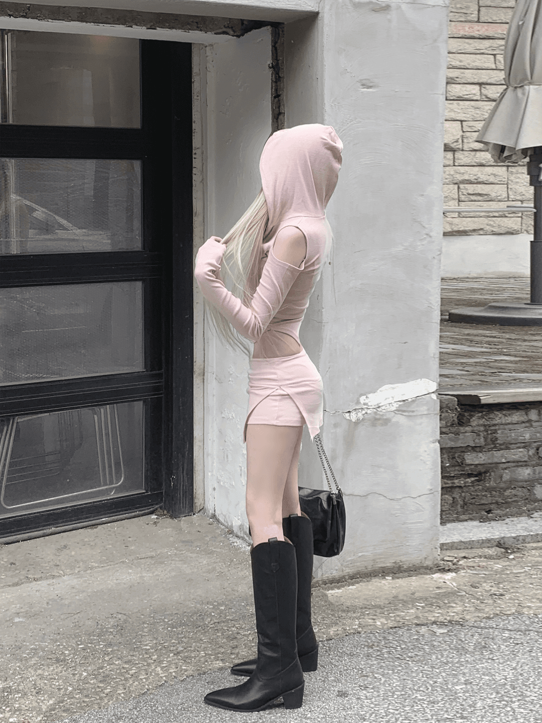 Senamon low-waist skirt (right pink)