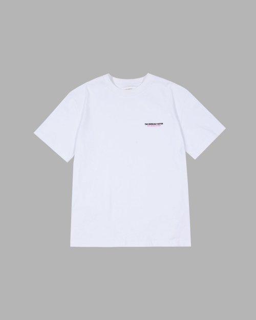 LOGO SPRAY WASHED T-SHIRTS (WHITE)