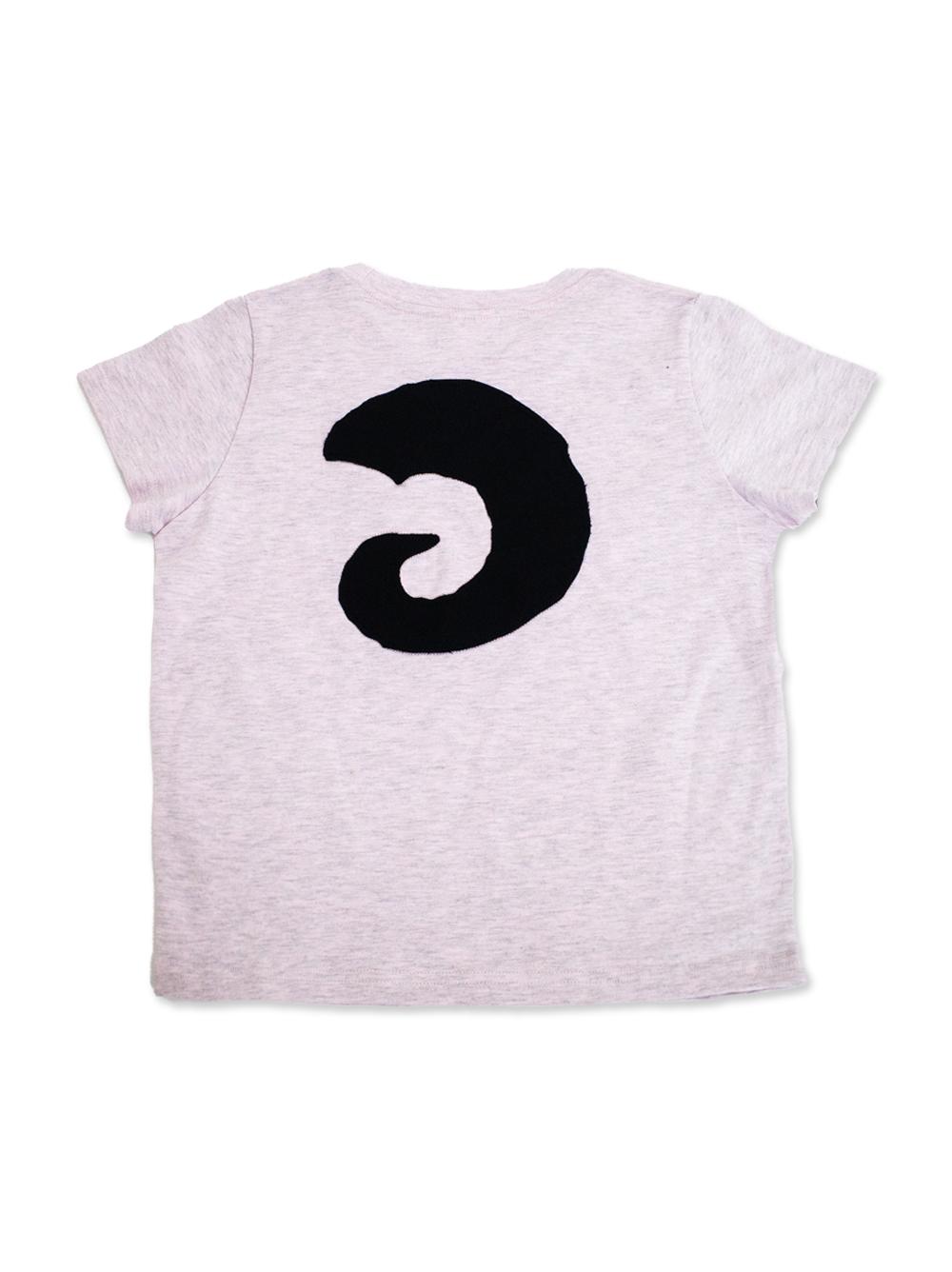 Horn Appliqué W Tee in Light Pink