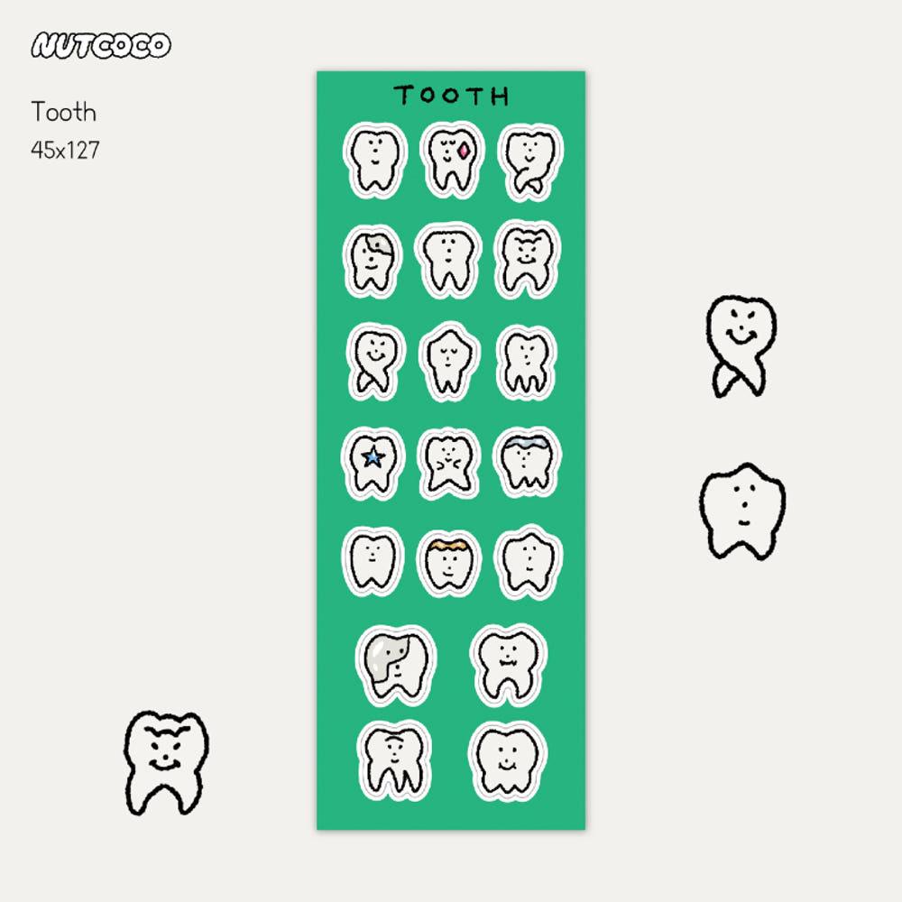 넛코코 Tooth 스티커