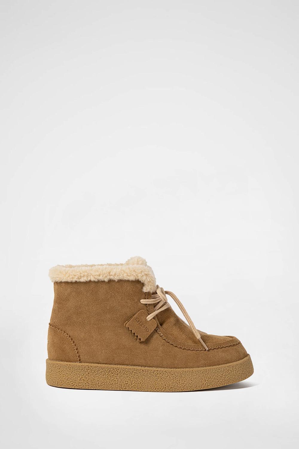 LACERO SHEARLING FUR BOOTS BEIGE