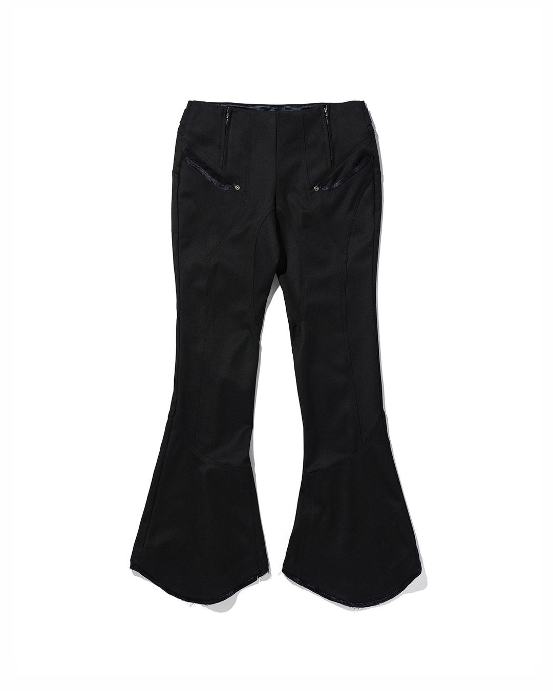 CONTOUR WEAVE PANTS_BLACK
