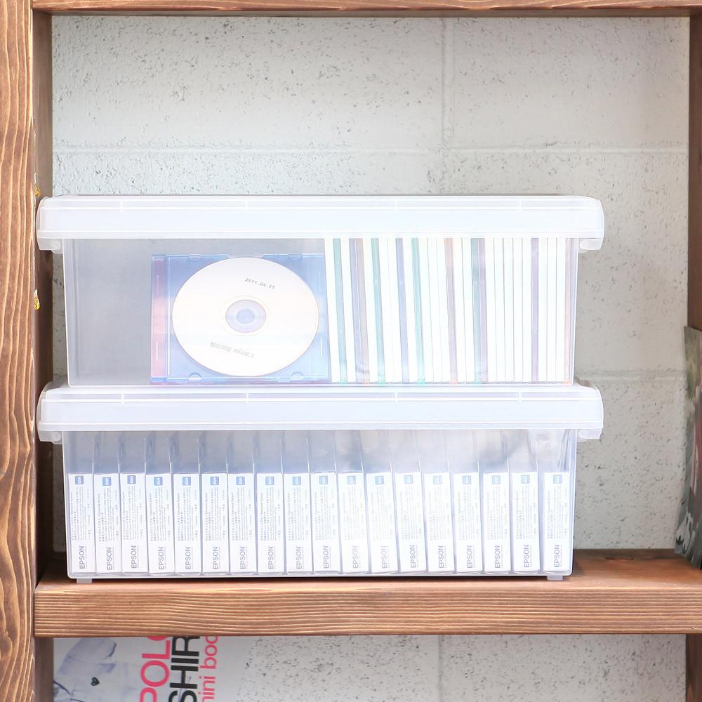 시스템 투명 리빙박스 CD박스