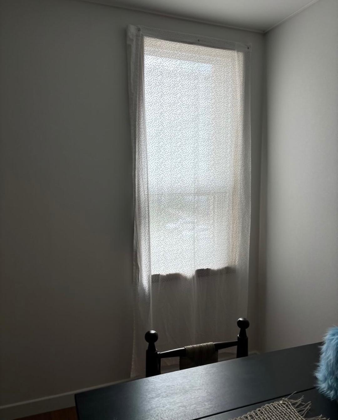 하얀 눈꽃 커튼