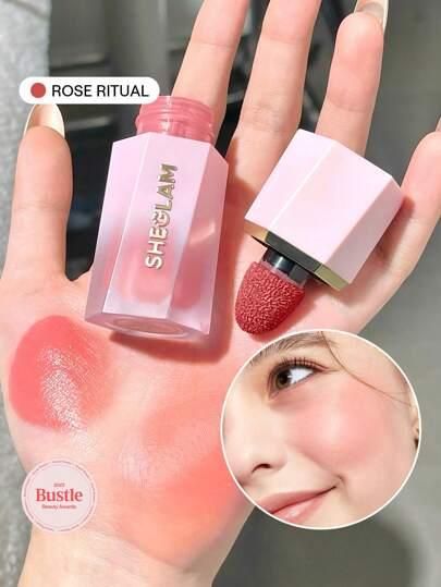 SHEGLAM Color Bloom Liquid Blush Matte Finish-Rose Ritual Gel Cream Blush Long Lasting Non-Fading Highly Pigmented Lightweight Long Wear Smooth Blusher Christmas Winter Pink Brown Gifts Blush 졸업 생일 휴일 여름 가을 Y2K 화려한 패션 여성 메이크업 화장품 파티 해변 여행 캠핑 야외 학교 캠퍼스 여행 축제 장식 선물 선물 장미 소녀 코스프레 최고 색상 매력 분위기