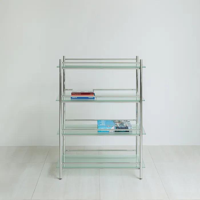 MIHLA 4-tier Shelves(Mist) 밀라 4단 장식장(반투명)
