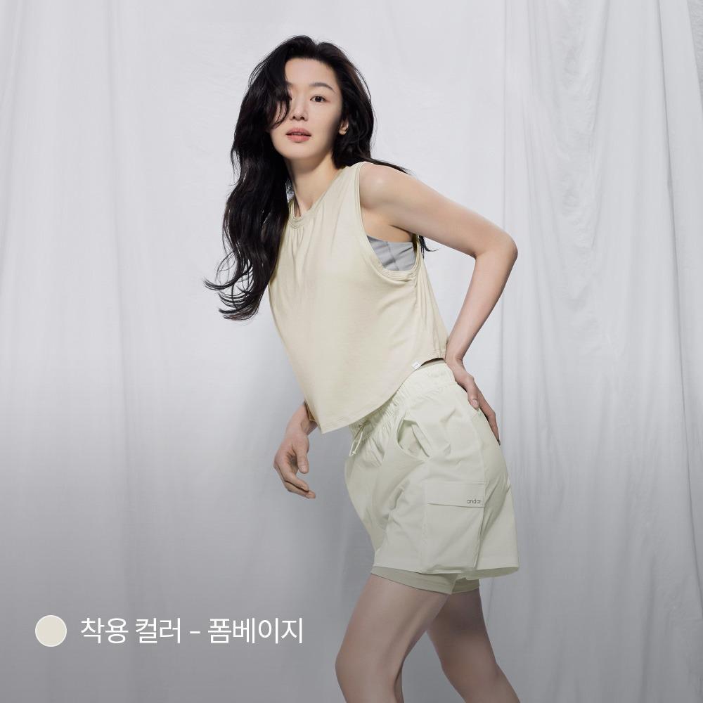 소프트 모달 슬리브리스 커버업