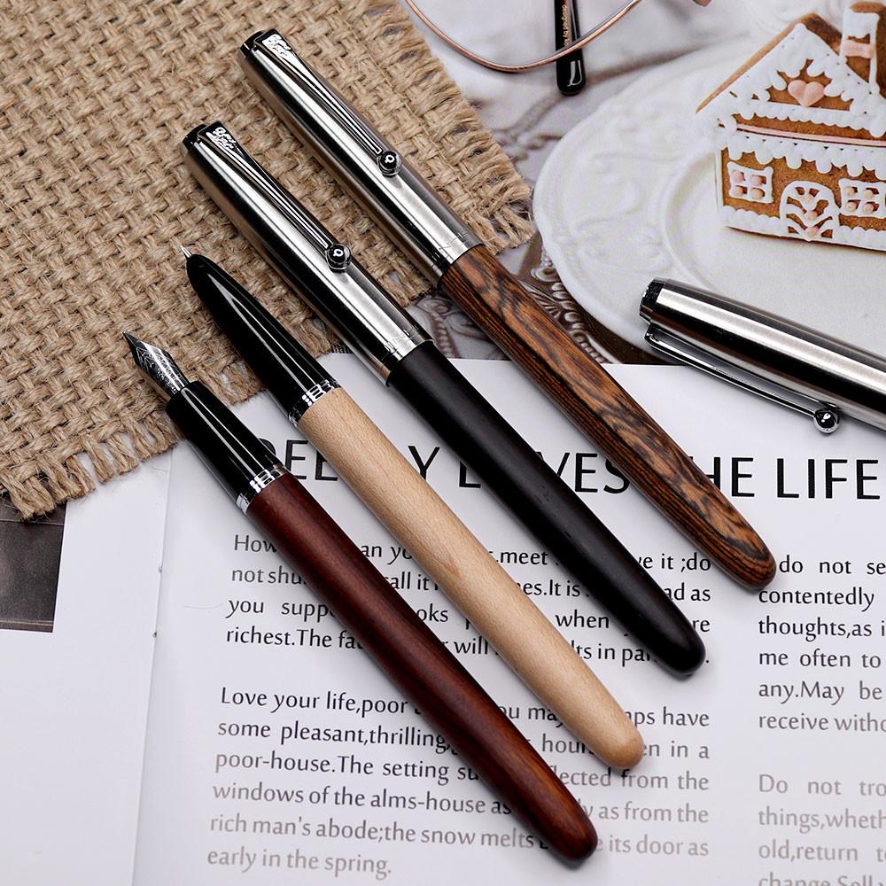 진하오 우드 만년필 51A 나무만년필 우드펜 (4Color 택 1)