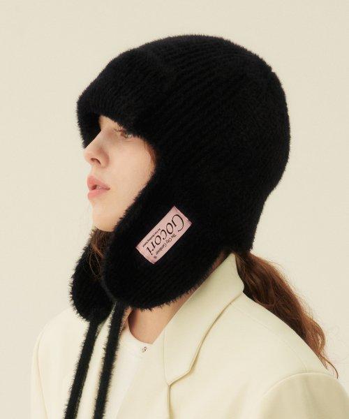 KNIT TROOPER HAT - BLACK 니트 트루퍼햇