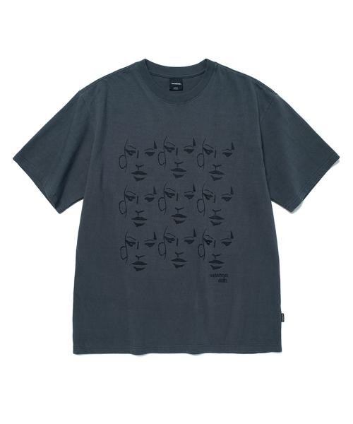FACE T-SHIRT (CHARCOAL)