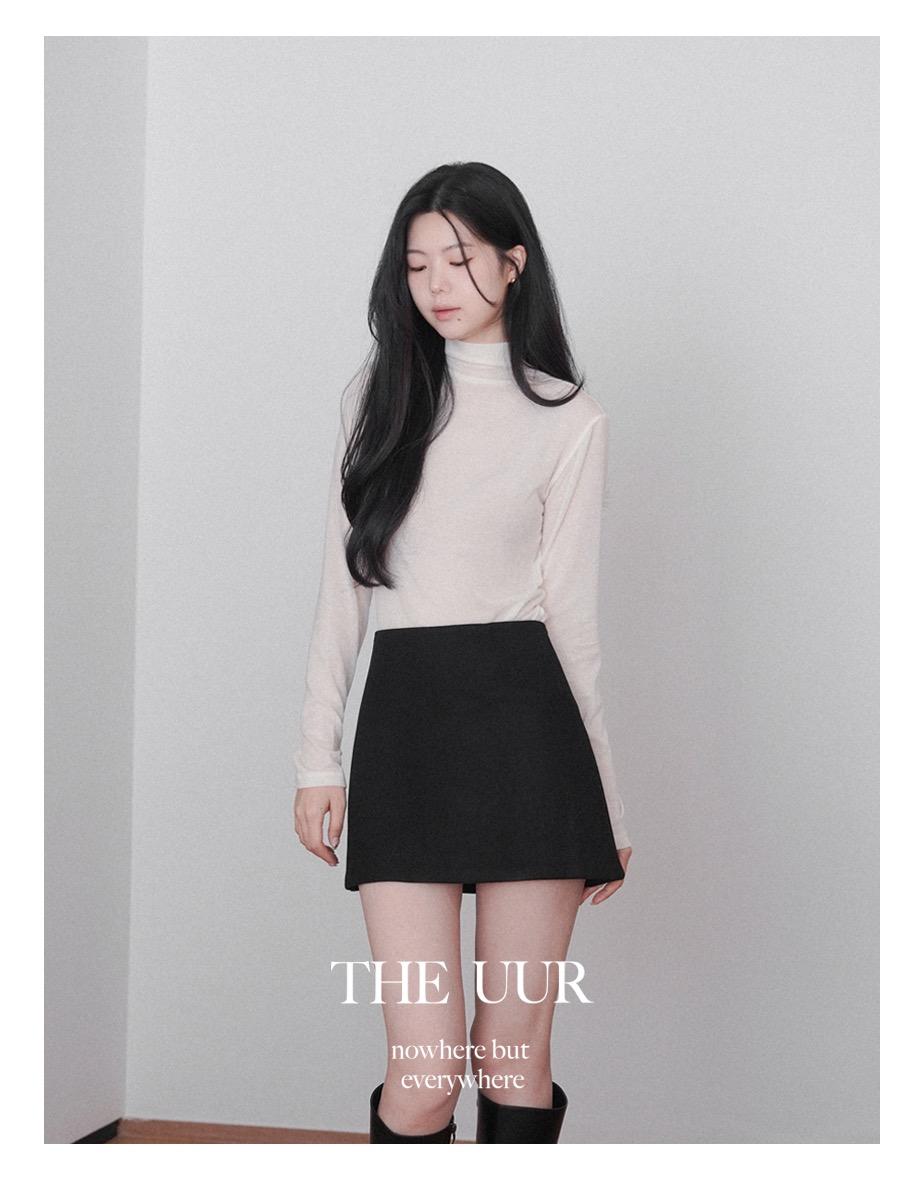 [10일소요] uur mind wool mini skirt [black]