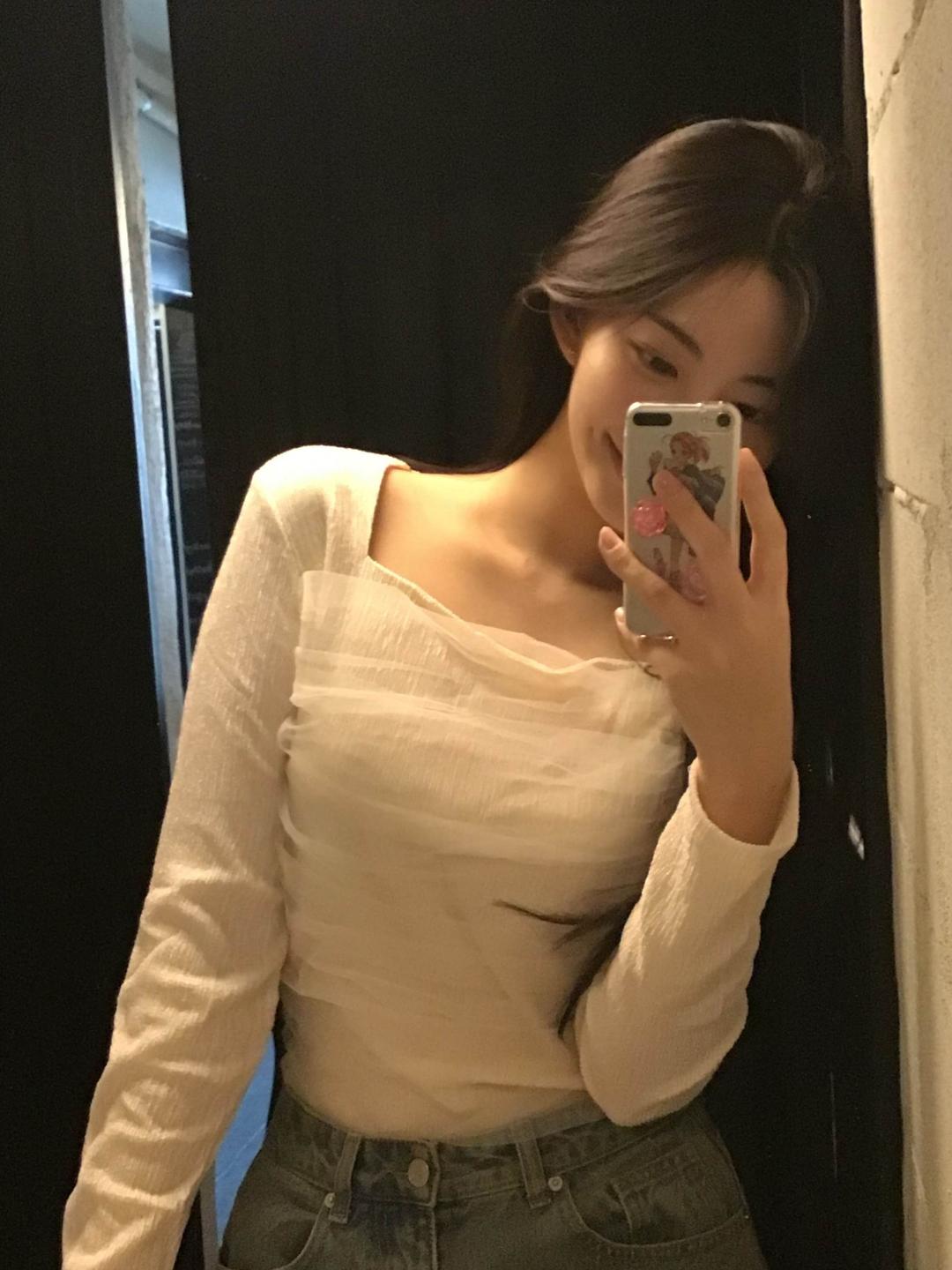 anne square tee - ivory