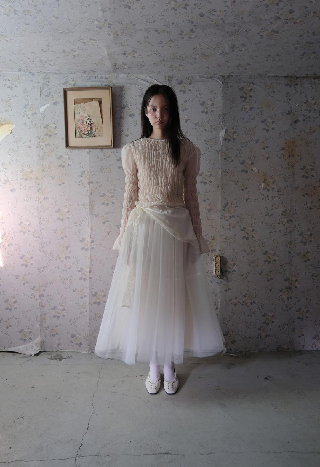 Flared Sha Skirt, 2color