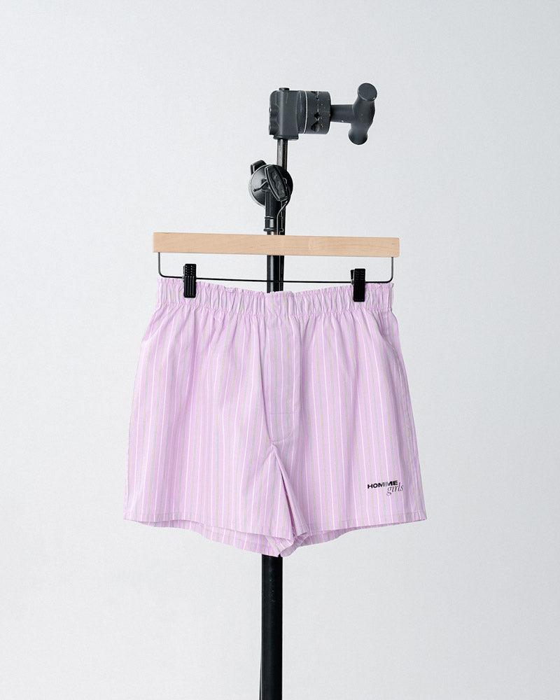 Boxer N.2 in Lavender Stripe - Extra Small / Lavender Stripe
