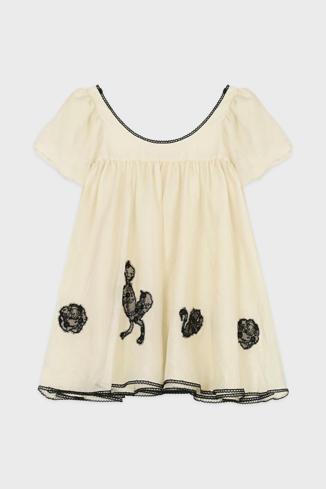 SN Horse Babydoll Dress (Beige)