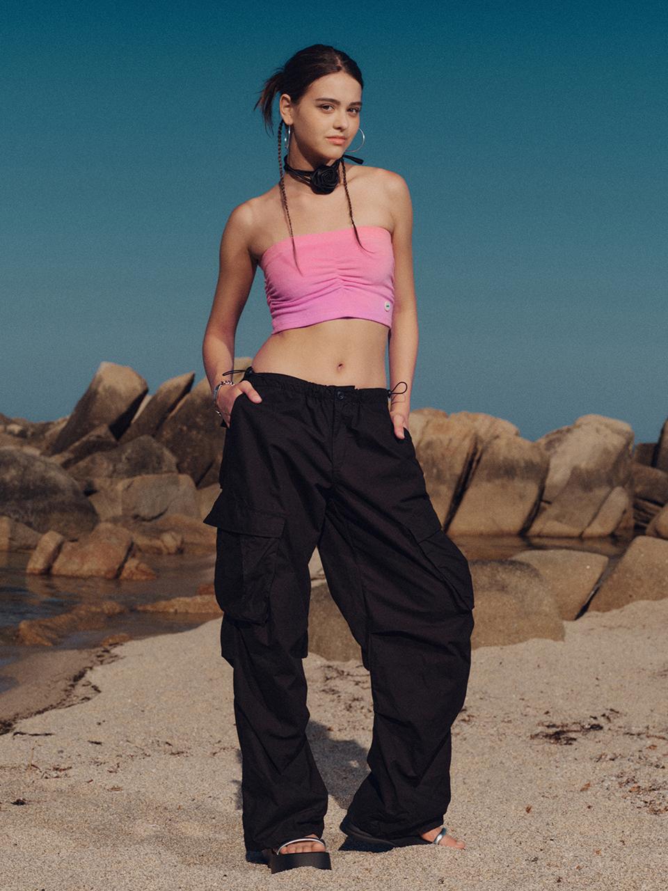 [7월 21일 발송] PARACHUTE CARGO PANTS BLACK