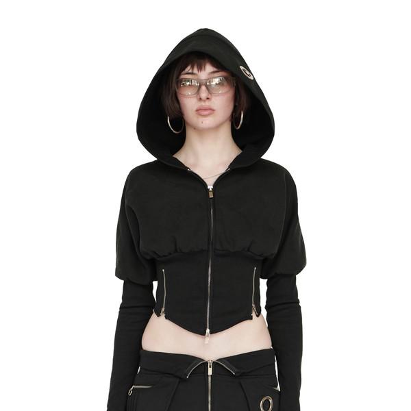 MOTO VOLUMA HOOD ZIP IN BLACK <MEOVV 수인 착용> (12/9 출고)