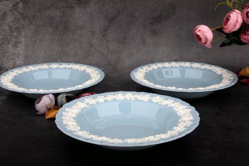 영국앤틱 영국찻잔 웨지우드 퀸즈웨어 Queensware 라지 샐러드볼(슾볼)