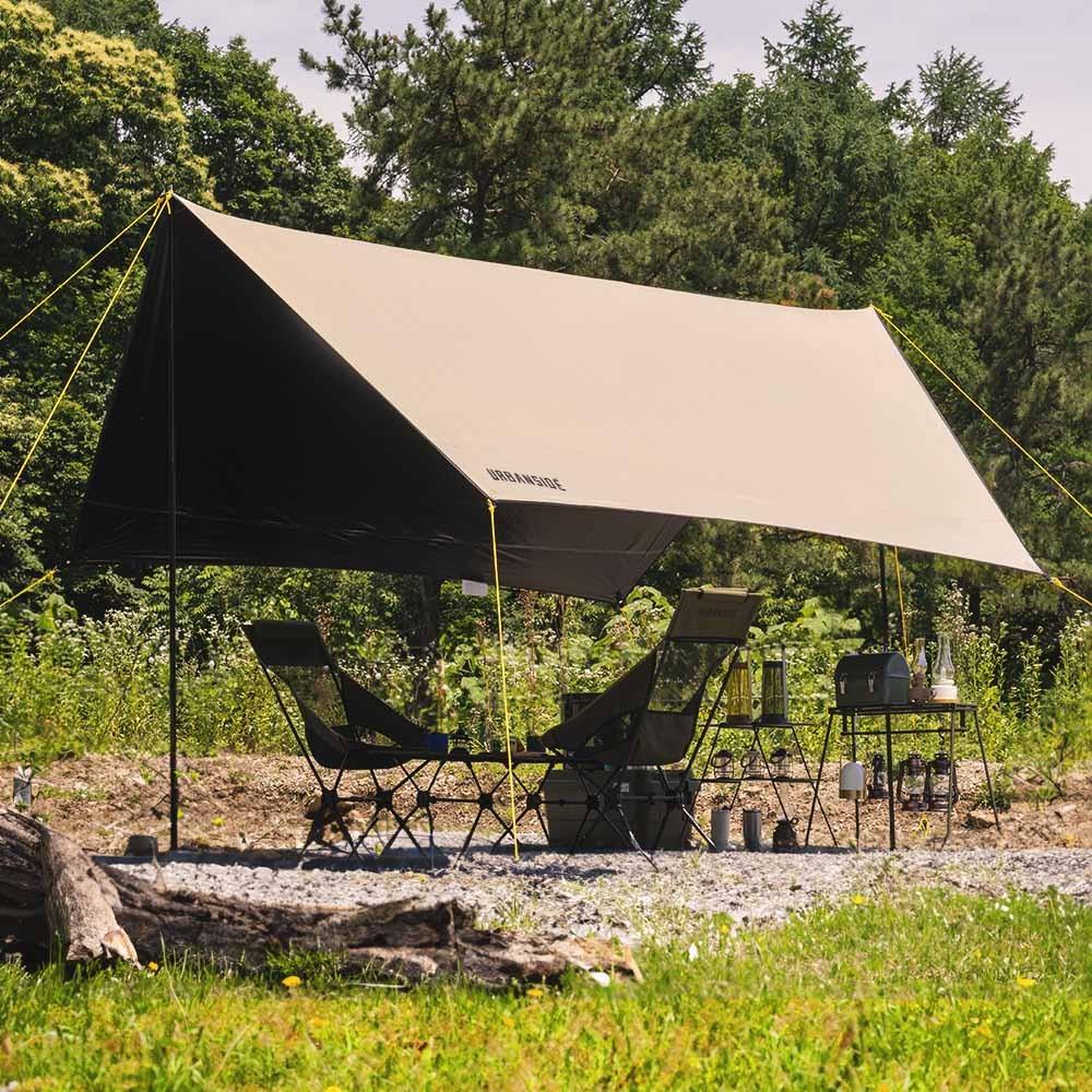 어반사이드 Protect 3+ 블랙코팅 렉타 타프 Full Set (타프 + 폴대 + 펙 + 로프라챗)