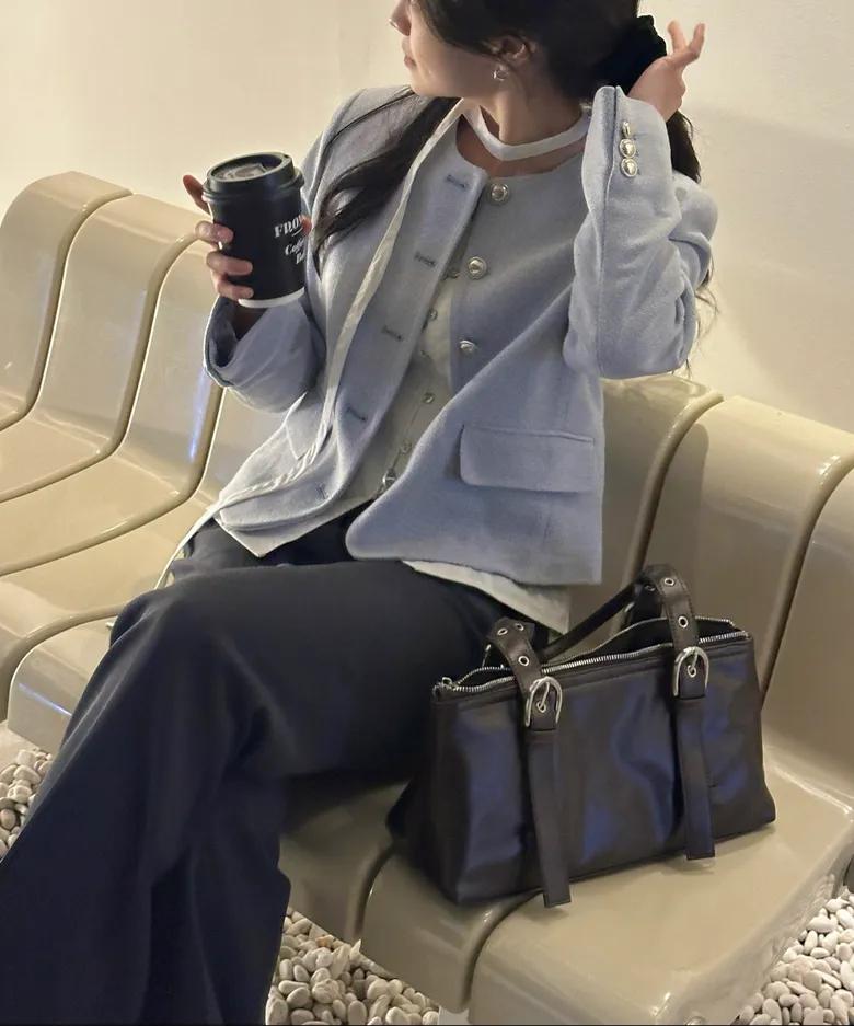 미쏘 라운드 트위드자켓_MIWJKG32PB