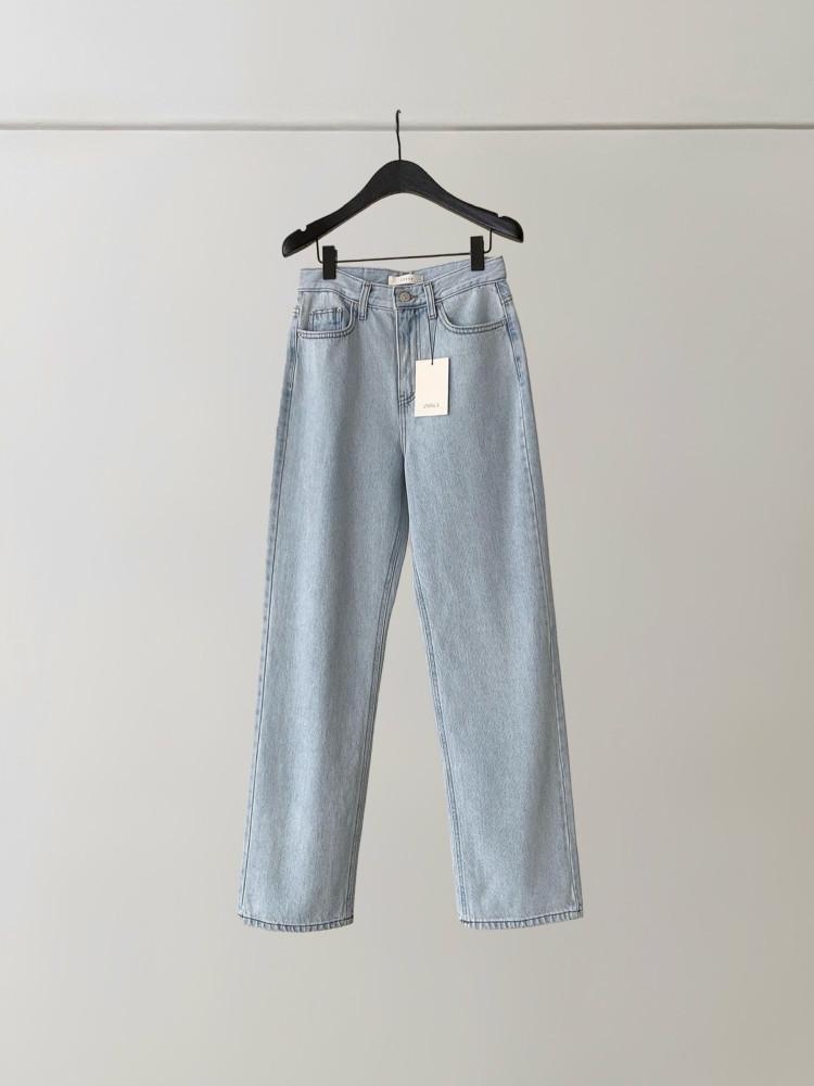 OUNCE 온스 라이트 데님 팬츠 코튼 일자 스트레이트핏 연청 청바지 : 나우 어 데이즈