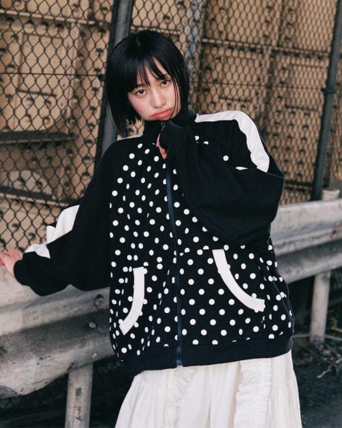 OVERFITTED DOT TRACK SUIT_BLACK