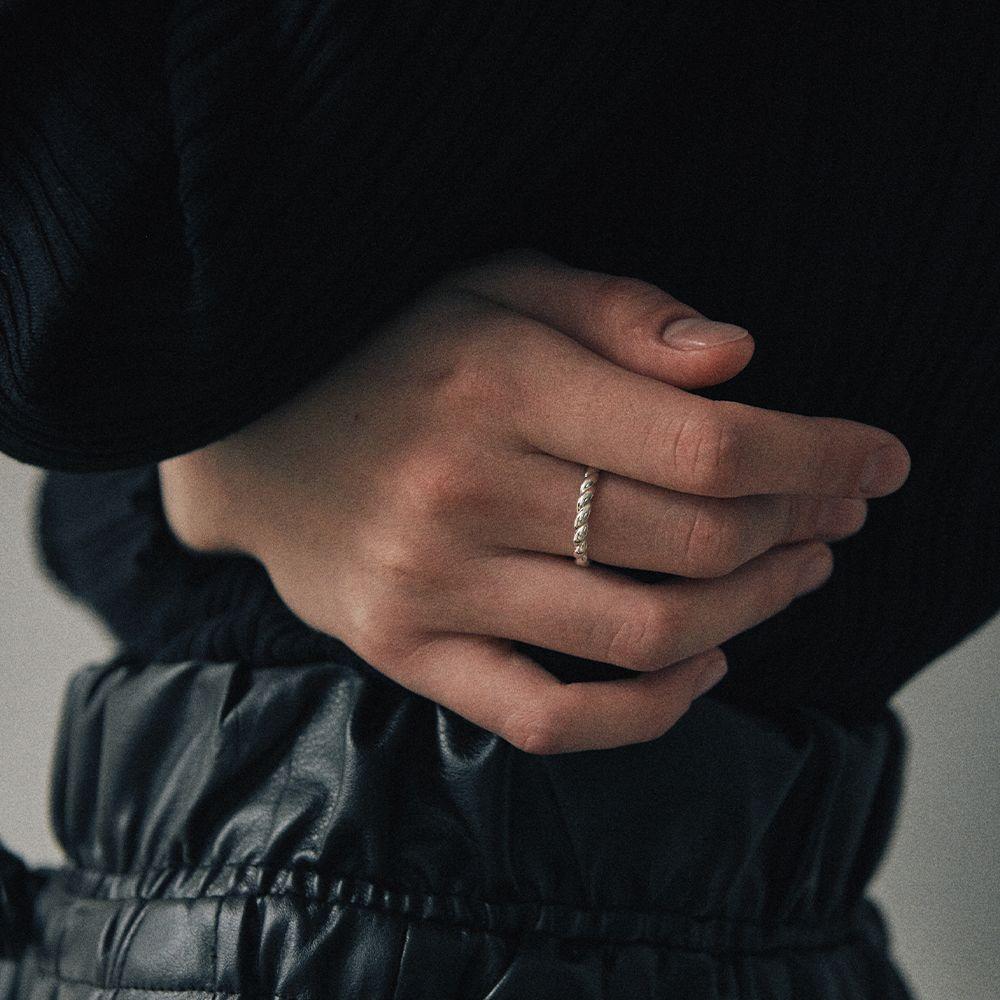 [925 silver] Cinq.silver.213 / epais bout ring (silver)