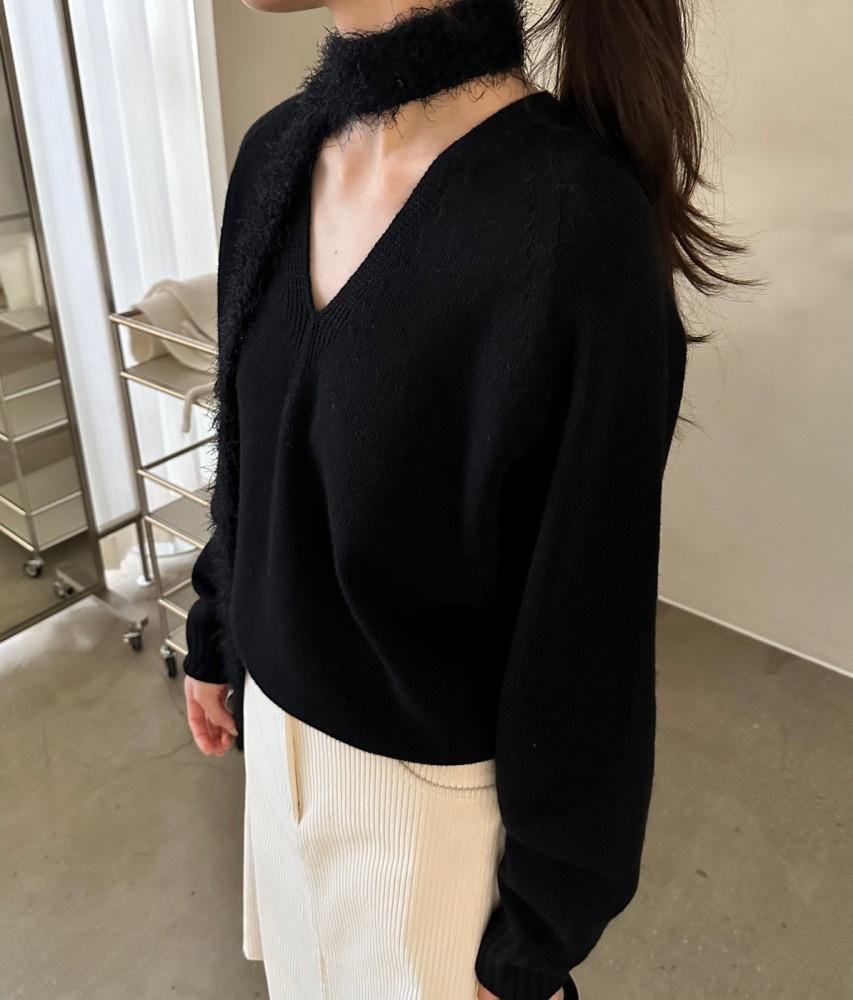 [루트] lakeside 레이크사이드스튜디오 24fw 가르송 브이넥 니트 (5color)