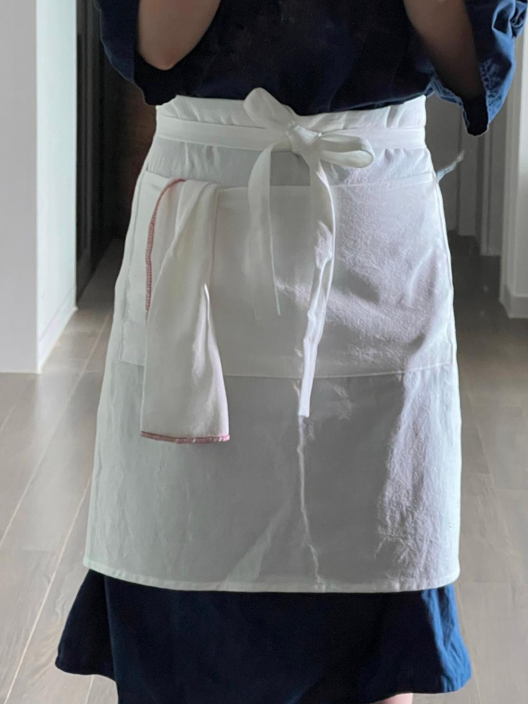 Vintage Linen Apron(2 Color) 빈티지 린넨 앞치마