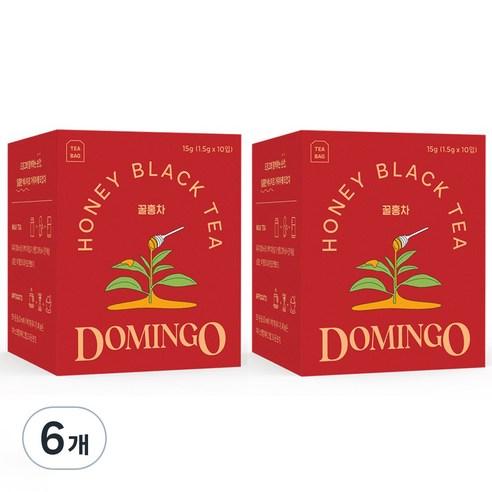 도밍고 꿀홍차 10티백, 1.5g, 10개입, 6개
