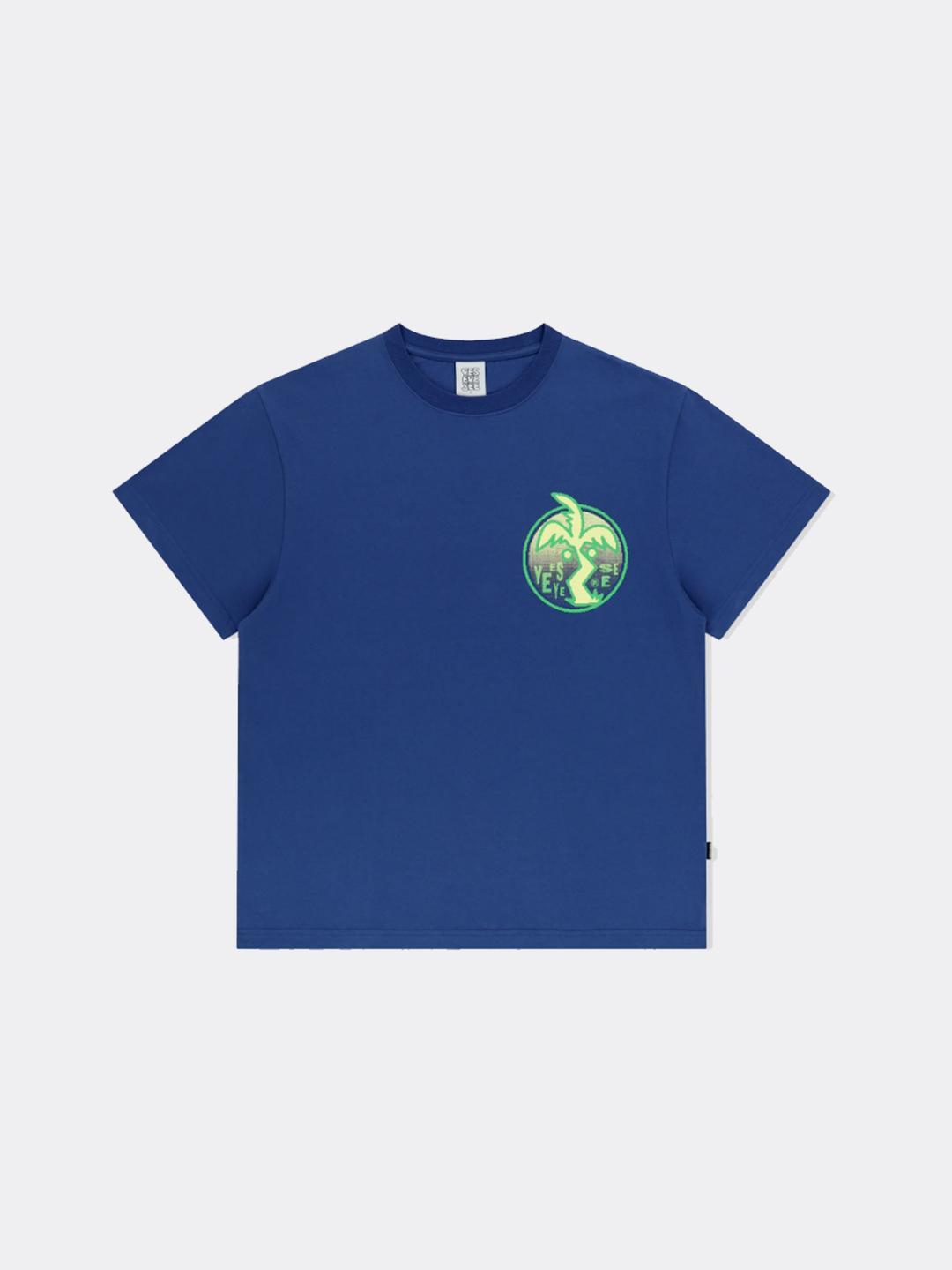예스아이씨 Y.E.S PALM TREE TEE-COBALT BLUE